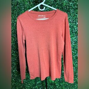 Eddie Bauer Women’s Orange Long Sleeve Shirt